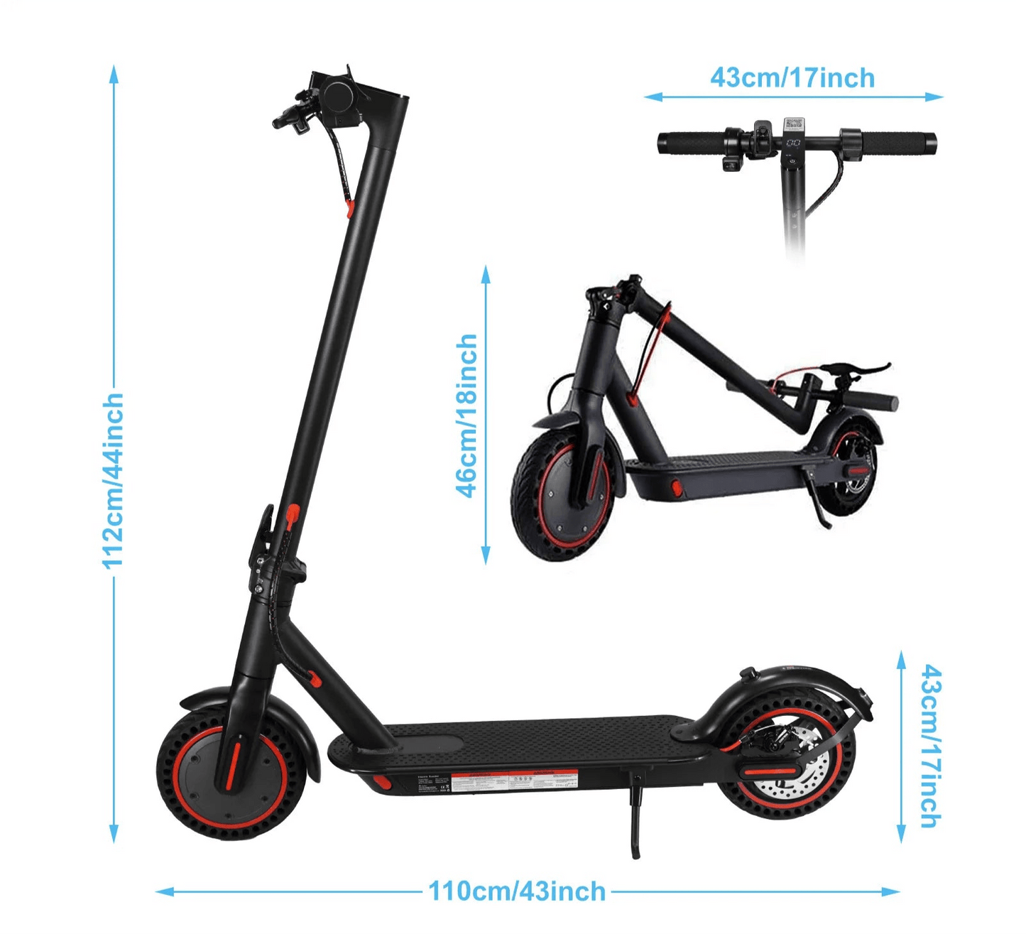 Smart El - Scooter med 30 km Rekkevidde og APP - kontroll – Perfekt for Byen!" - Cameno.No