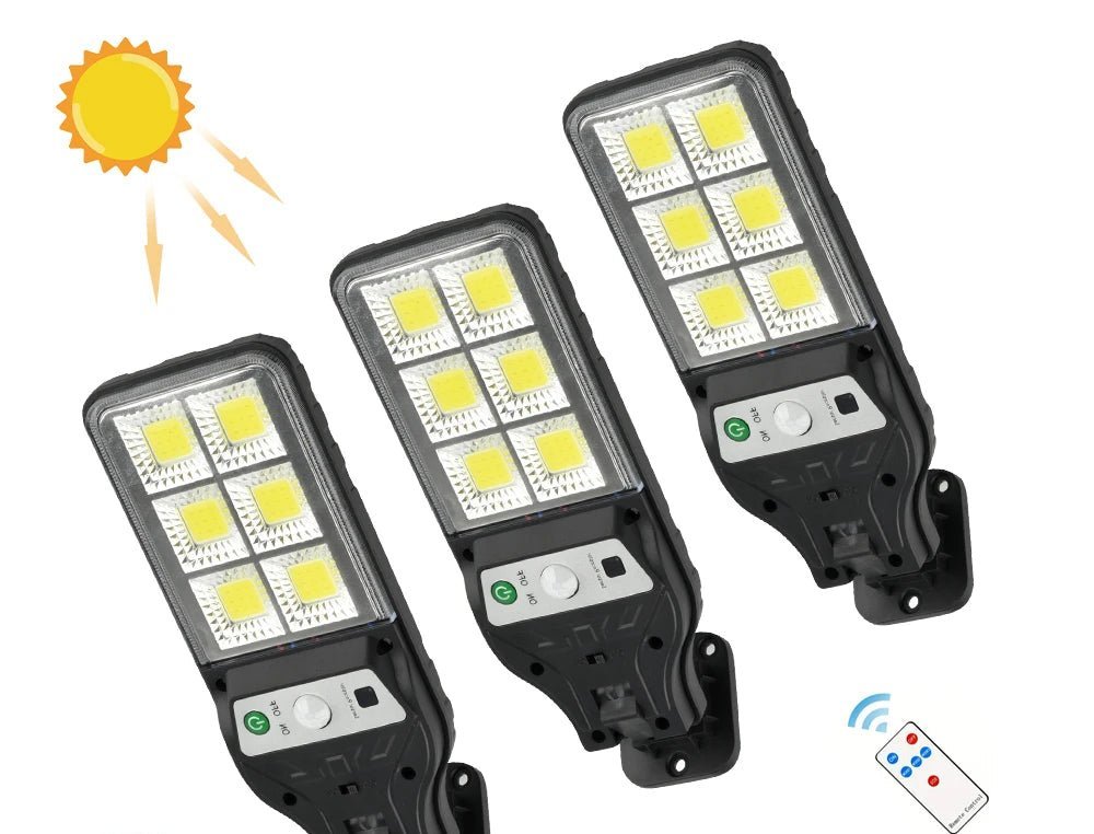 Solcelle Vegglamper – Bevegelsessensor og 3 Lysmoduser - Cameno.no