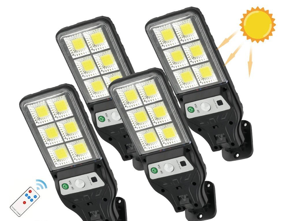 Solcelle Vegglamper – Bevegelsessensor og 3 Lysmoduser - Cameno.no