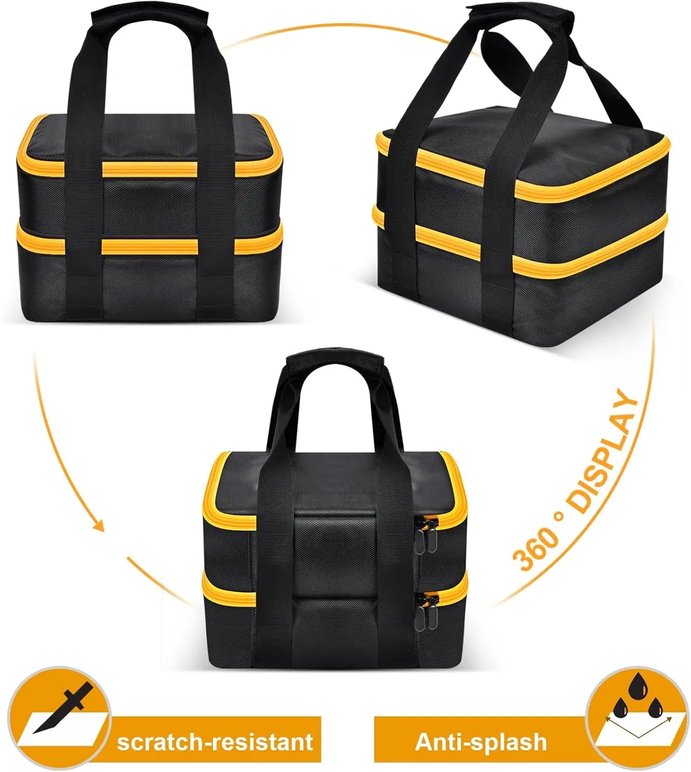 Stor Batterilagringsveske – For DEWALT og MILWAUKEE - Cameno.No