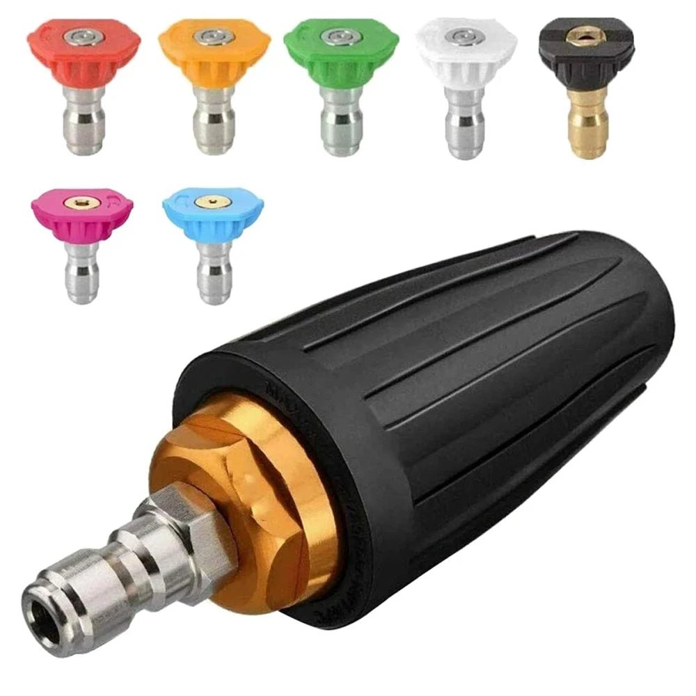 Turbodyse med 7 munnstykker – 1/4" hurtigkobling - Cameno.no