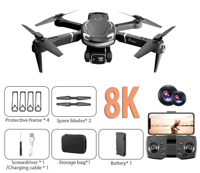 V88 Drone 8K 5G GPS Pro. - Cameno.No