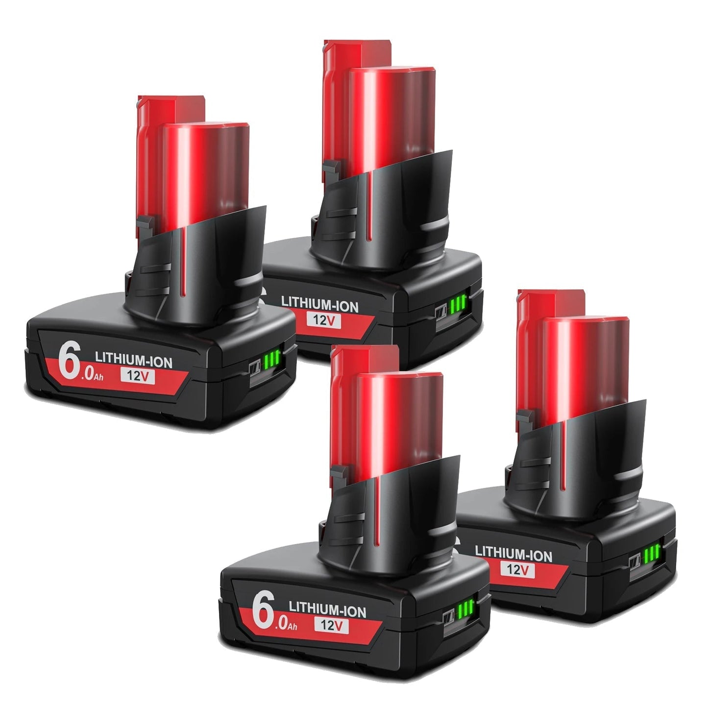 6.0Ah 12V Batteri for Milwaukee M12 - Cameno.no