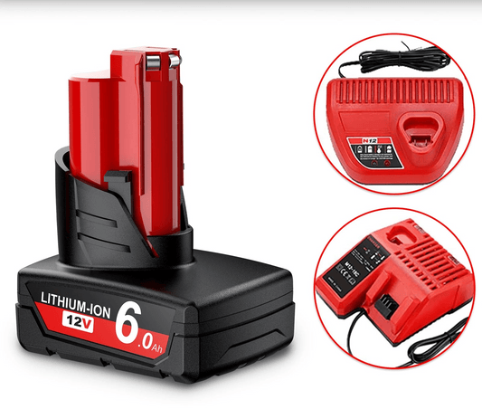 6.0Ah 12V Batteri for Milwaukee M12 - Cameno.No