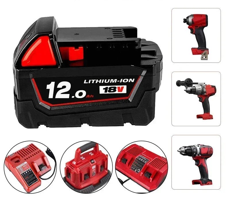 Milwaukee M18 18V Batteri 6.0ah - 12.0Ah - Cameno.no