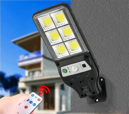 Solcelle Vegglamper – Bevegelsessensor og 3 Lysmoduser - Cameno.no