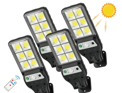 Solcelle Vegglamper – Bevegelsessensor og 3 Lysmoduser - Cameno.no