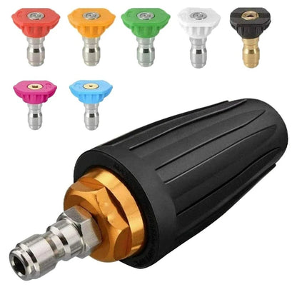Turbodyse med 7 munnstykker – 1/4" hurtigkobling - Cameno.no